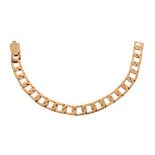 9ct gold filed curb link bracelet Condition: