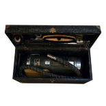 1930's period Vac-Tric 'Silent Q' vacuum cleaner, in original fitted black painted oak box of