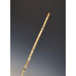 Marine vertebrae walking stick Condition: