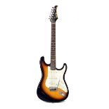 WITHDRAWN - Silvertone model SS-11/TS six string electric guitar with tremolo in branded soft case,