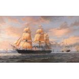 Seven assorted maritime and other prints to include: the cutter yacht 'Arrow', 'HMS Warrior'