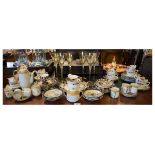 Assorted ceramics and glass to include: Royal Crown Derby Imari pattern side plate, six Paragon side