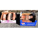 Collection of thirty small terracotta plant pots Condition: