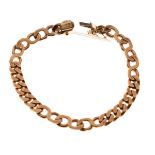 9ct gold filed curb link bracelet Condition: