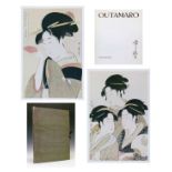 Outamaro (Utamaro) - Set of six facsimile prints, number 46 from a limited edition published by