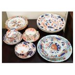 Selection of early to mid 19th Century ironstone china and pottery to include: pair of Mason