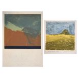 Folio containing a small selection of modern prints to include; Derek Wilkinson, 'It Was A Cove', (
