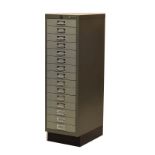 Bisley fifteen drawer powder coated steel filing cabinet Condition: