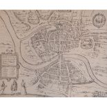 Local Interest - Reproduction map of 'Brightstowe (Bristol) together with two 19th Century hand