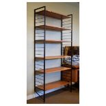 Modern Design - Robert Heal for Staples - A 'Ladderax' six-shelf wall unit Condition: