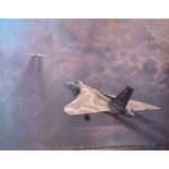 Group of five aviation prints to include; Robert Taylor, 'Memorial Flight', signed by pilots