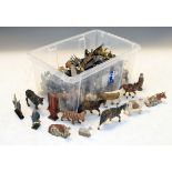 Quantity of Britains and other hollow cast lead animal and other figures Condition: