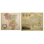 Robert Morden - Antique map - 'Darbyshire' (Derbyshire), sold by Abel Swale Awnsham and John