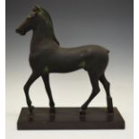 Egyptian style pottery figure of a horse Condition: