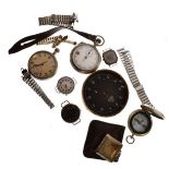 Group of military and other watches and parts to include; Carley and Clemence Ltd MII number 3081905