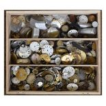 Collection of pocket watch movements, dials etc Condition: