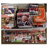 Large quantity of modern Manchester United match day programmes Condition: