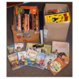 Books - Collection of mainly 1960's-70's children's annuals, Ladybird books, Oor Wullie etc