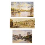 Anthony Avery - Watercolour - Pero's Bridge, Bristol, together with Colin Morgan - Watercolour -