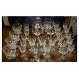 Collection of good quality modern cut table glass including Edinburgh etc Condition: