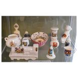 Small quantity of various crested ornaments etc Condition: