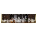 Quantity of various cut and other glassware etc Condition: