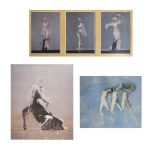 Robert Heindel - Signed limited edition print - White Dancers Monotones No.221/500, 38cm x 47cm,