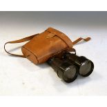Pair of late 19th/early 20th Century Voigtlander & Sohn field glasses with the original leather case