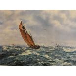 John Chancellor - Limited edition print, 'Thrashing Home in a South Westerly' (Provident - a Brixham