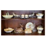 Assorted ceramics and other collectables to include; Royal Devon pottery wares, game pie dish