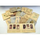 Cigarette Cards - Various cigarette cards in the original albums Condition: