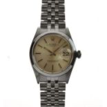 Rolex - Stainless steel cased Oyster Perpetual date automatic chronometer wristwatch, ref: 1500,