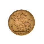 Gold Coins - George V sovereign, 1912 Condition: **General condition consistent with age