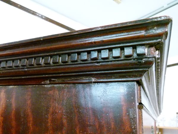 19th Century mahogany chest on chest or tallboy, in the George III style, the moulded dentil cornice - Image 8 of 9