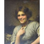 Thomas Benjamin Kennington (1856-1916) - Oil on canvas - Molly, The Maid Of The Inn, signed and