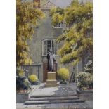 Frank Shipsides (1908-2005) - Watercolour - John Wesley's Chapel, Broadmead, Bristol, signed and