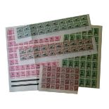 British Commonwealth - Collection of 20th Century stamps including part sheets and blocks Condition: