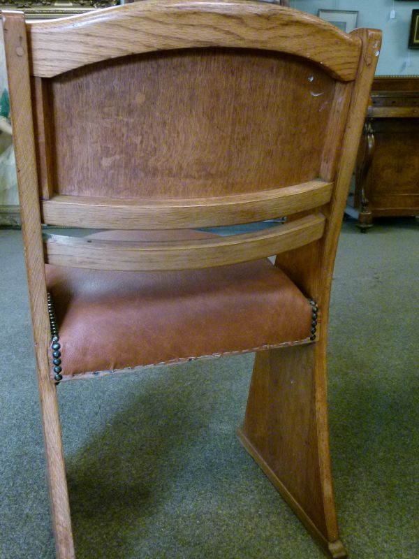 Ernest Gomme of High Wycombe - A set of five light oak 'Cromwell' chairs, comprising: four standards - Image 5 of 8