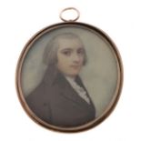 Andrew Plimer (1763-1837) - Oval miniature - Portrait of a gentleman, possibly the Reverend Temple