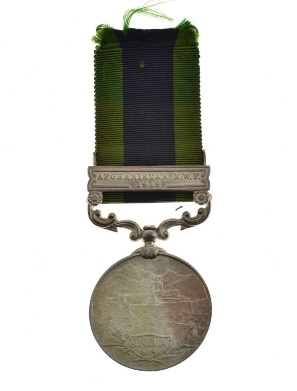 India General Service Medal 1908-1935 with Afghanistan N.W.F. 1918 bar awarded to Lieutenant R.M.