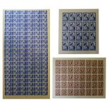 Great Britain - Queen Victoria to Queen Elizabeth II mint sheets and blocks including full sheet (