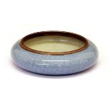 Small Chinese pale blue crackle glazed dish, the underside with Daoguang four character mark, 8cm