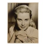 Autographs - Grace Kelly - Early 1950's black and white publicity photograph signed and inscribed '