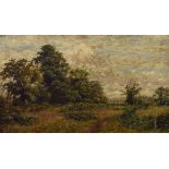 Attributed to Edward Sherard Kennedy (fl.1863-1895) - Oil on canvas - A rural landscape, unsigned,