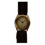 Harwood Self Winding Watch Co - 9ct gold cased self-winding wristwatch, Patent No: 106583, fixed