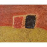 20th Century School - Oil on canvas laid on board - Abstract composition, unsigned, 23.25cm x 29.5cm