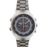 Omega - Flightmaster manual wind chronograph wristwatch, ref: ST145.036 with brushed and polished