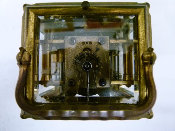 Late 19th Century French brass-cased repeater carriage clock, Le Roy and Fils 1-15 Palais Royal - Image 5 of 8