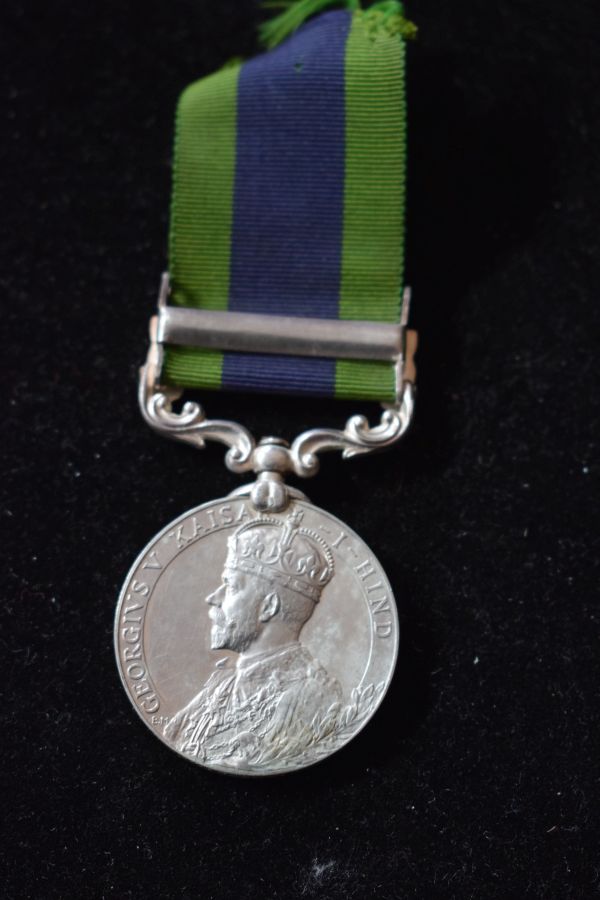 India General Service Medal 1908-1935 with Afghanistan N.W.F. 1918 bar awarded to Lieutenant R.M. - Image 2 of 7