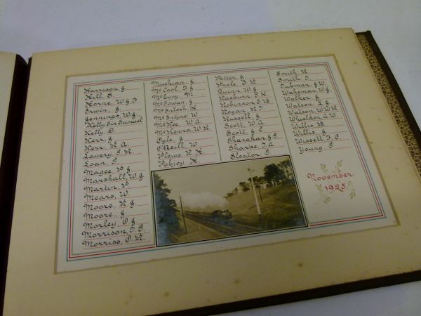 Great Northern Railway Interest - Leather bound hand written album presented to A.W. Denniss, Loco - Image 8 of 9